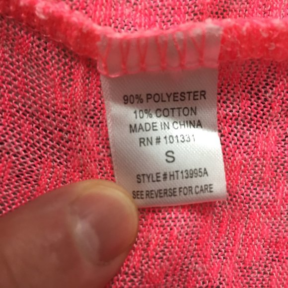 Charlotte Russe Tank Top Womens S Pink Embroidered Floral Pullover Cotton Blend - Picture 6 of 7